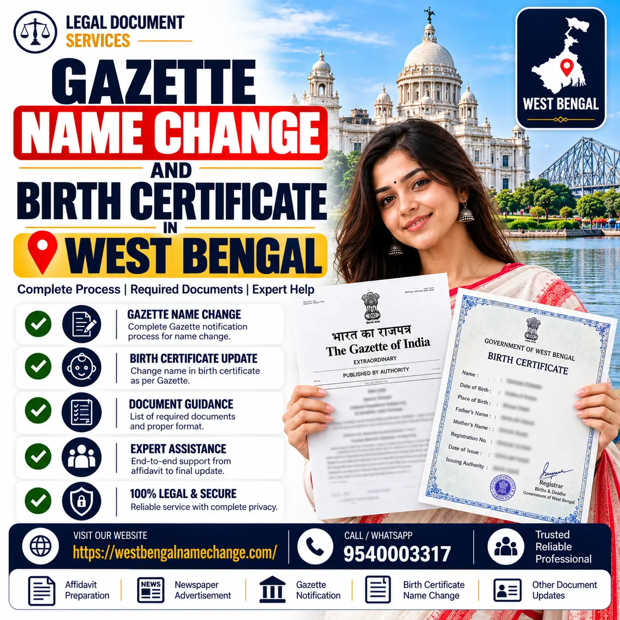 Gazette name change and birth certificate in West Bengal: the gazette does not change the birth certificate Gazette name change and birth certificate in West Bengal: the gazette does not change the birth certificate